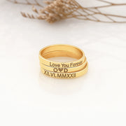 Engraved Stacking Ring - Lyphiyes